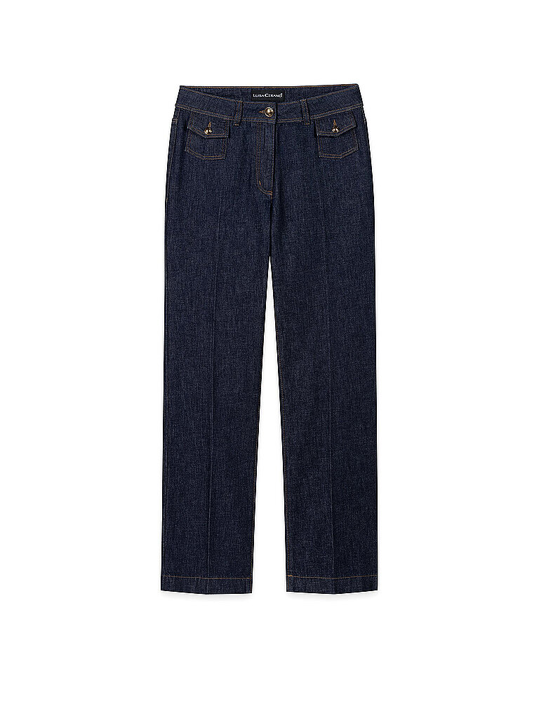 Luisa Cerano Jeans Slim Fit azul oscuro