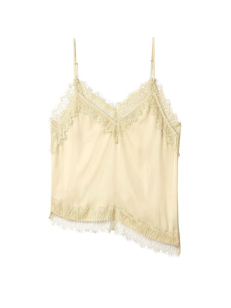 Top de lencería amarillo 34