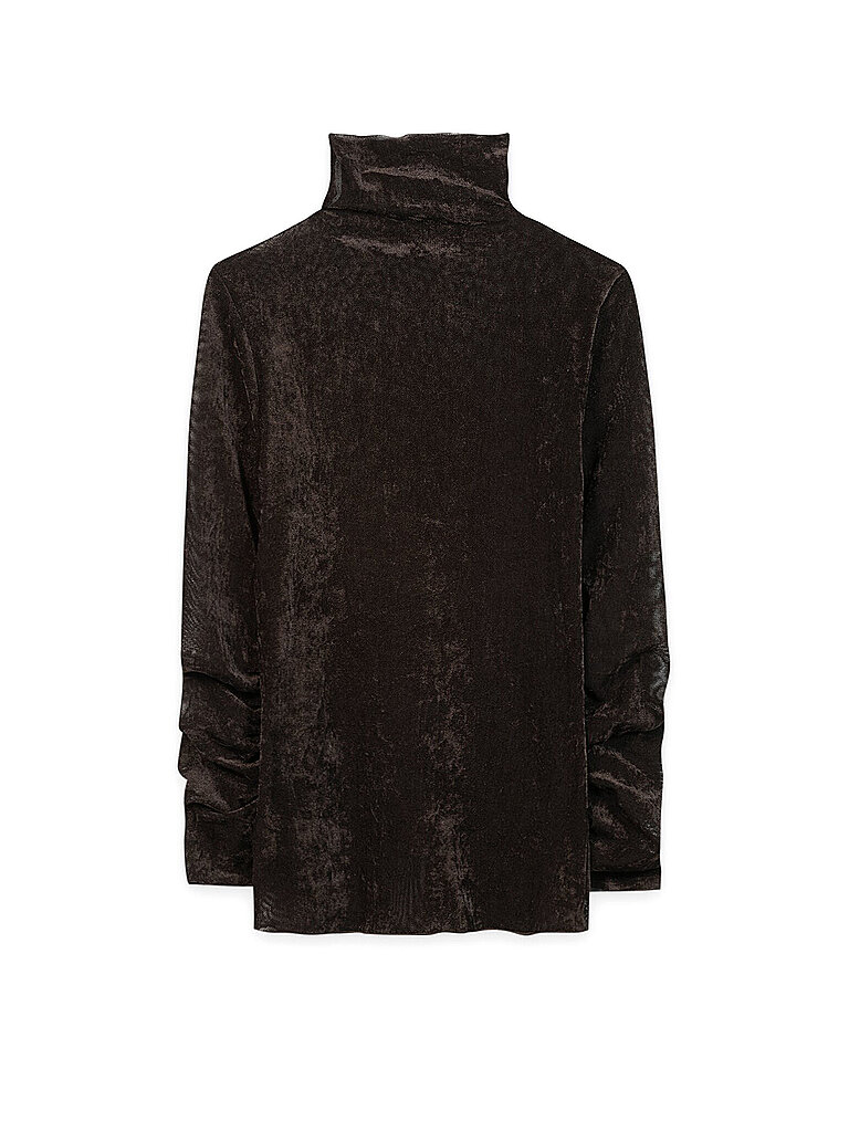Luisa Cerano Jersey de cuello alto marrón