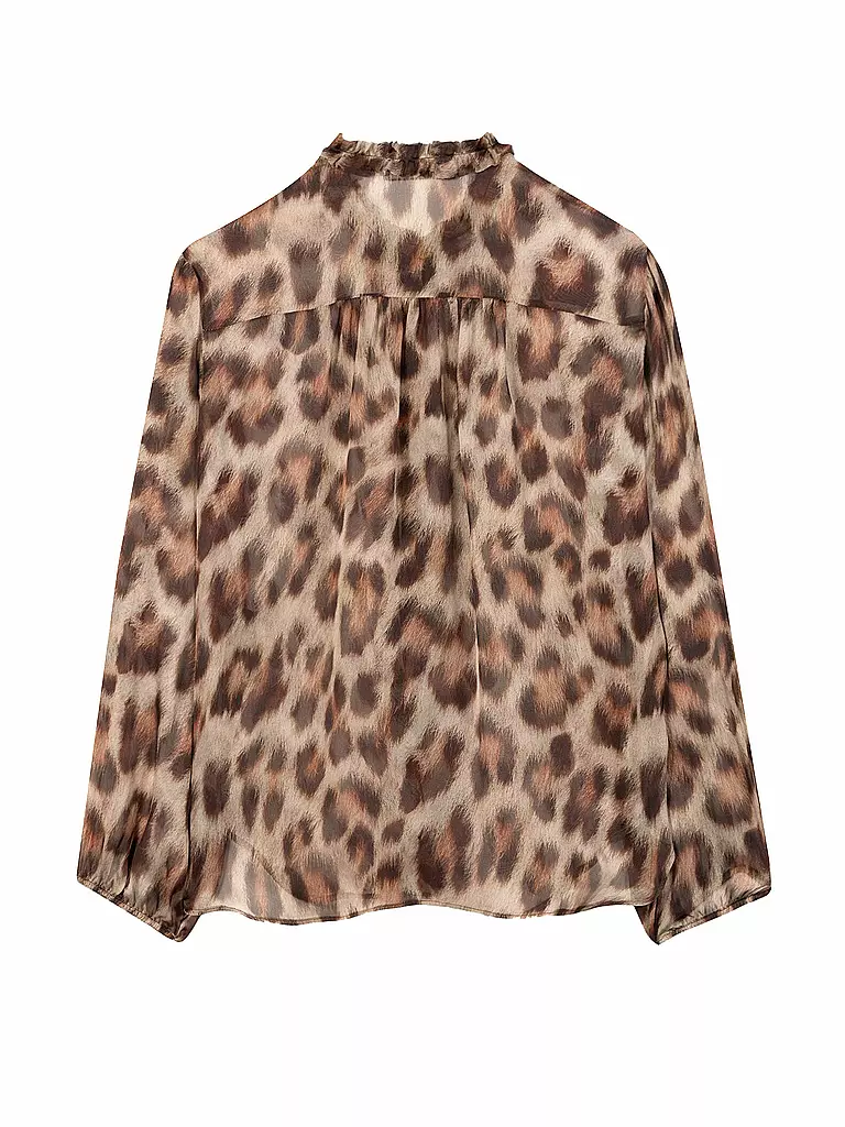 LUISA CERANO | Blusa de seda | Marrón