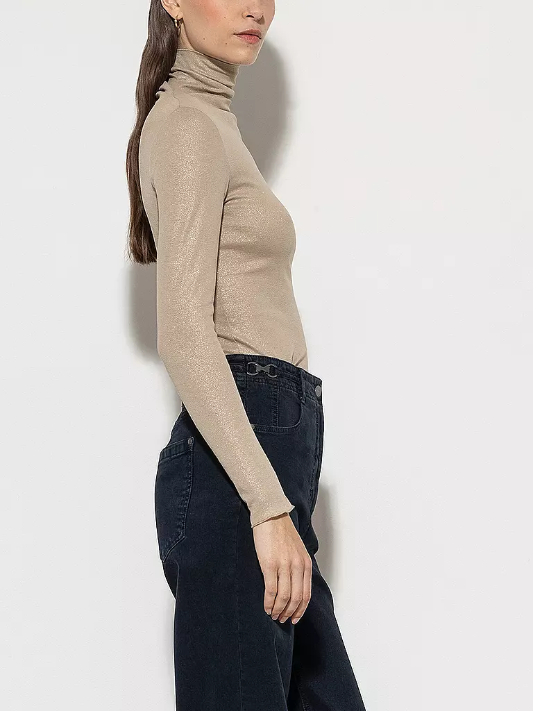 LUISA CERANO | Camiseta de cuello alto | Oro