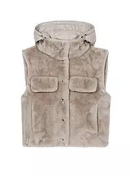 LUISA CERANO | Chaleco con aspecto de piel | Beige
