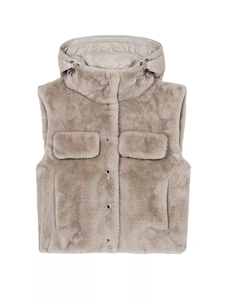 LUISA CERANO | Chaleco con aspecto de piel | Beige