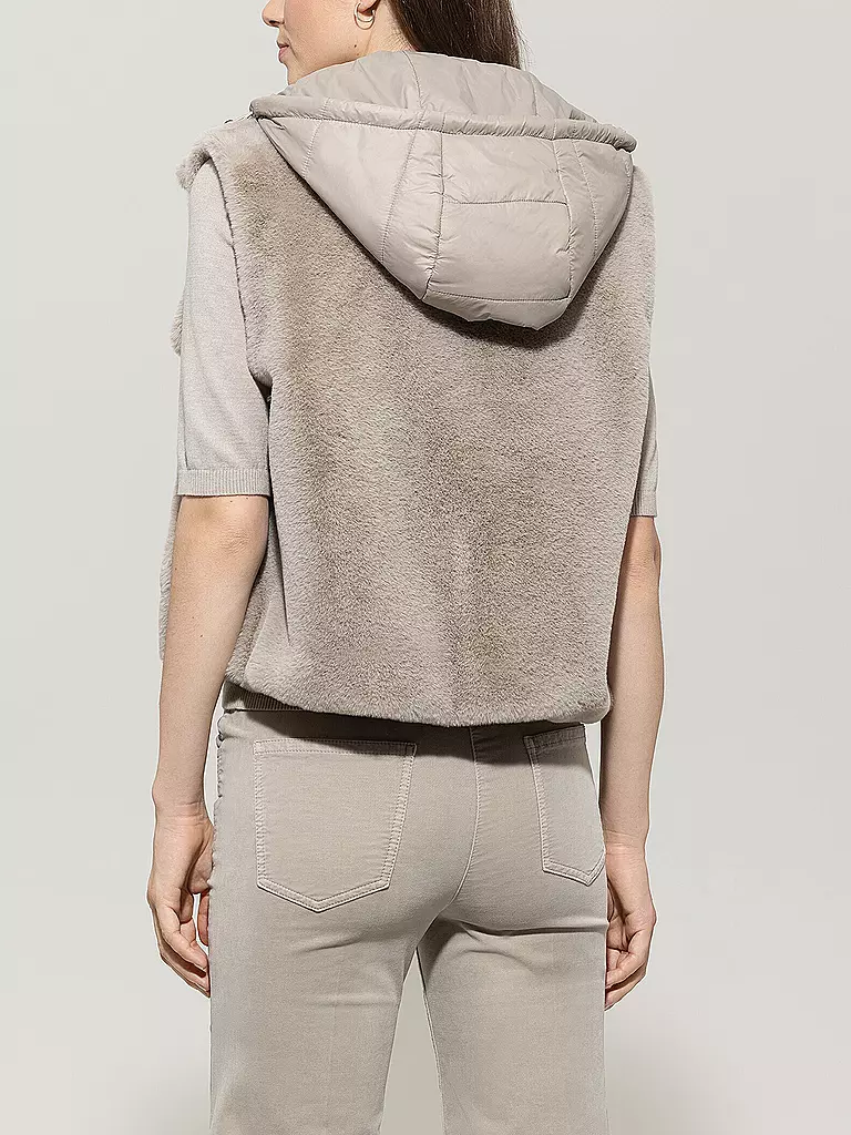 LUISA CERANO | Chaleco con aspecto de piel | Beige