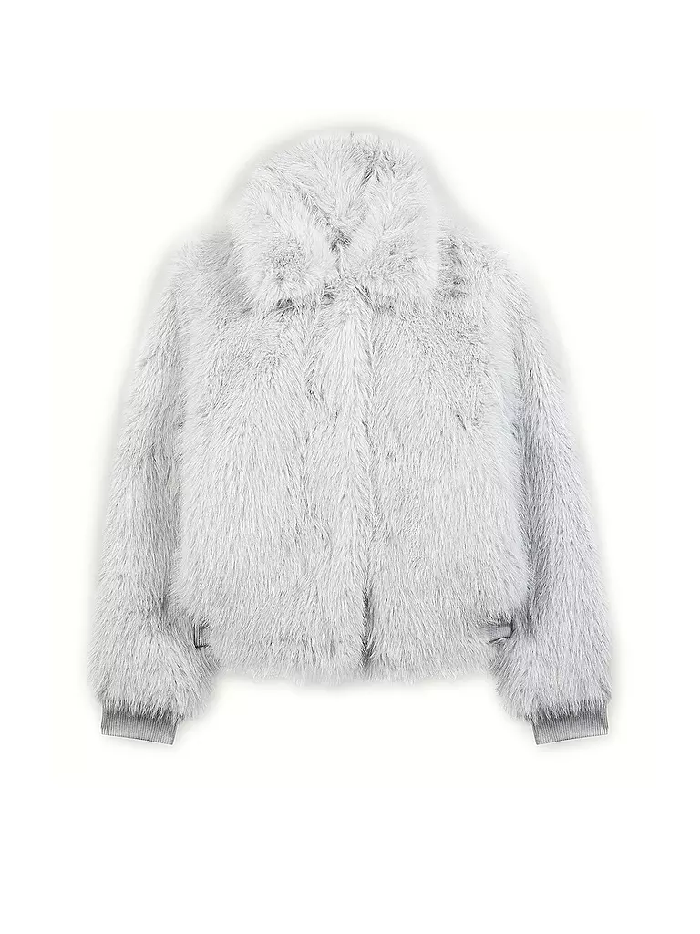 LUISA CERANO | Chaqueta de aspecto de piel | Gris claro