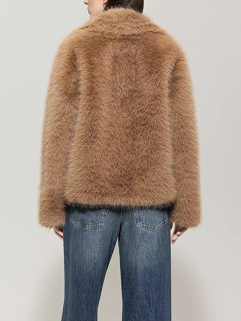 LUISA CERANO | Chaqueta de aspecto de piel | Marrón claro