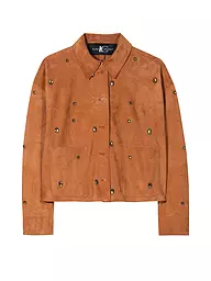 LUISA CERANO | Chaqueta de cuero | Naranja