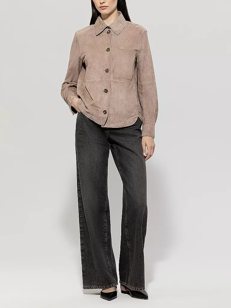 LUISA CERANO | Chaqueta de cuero | Marrón