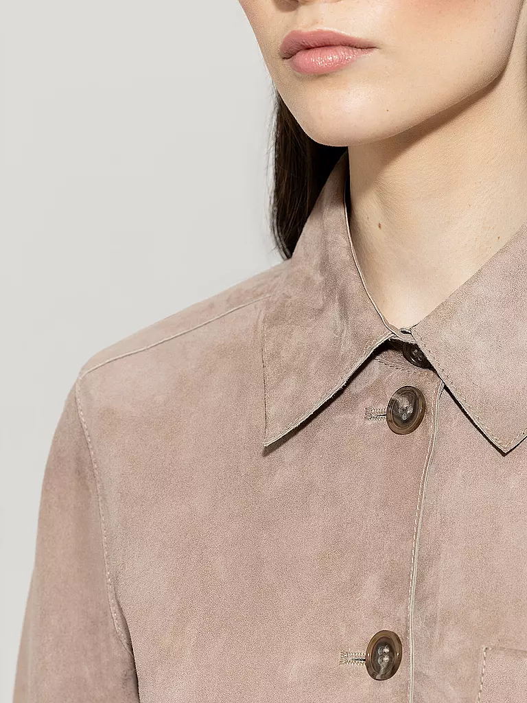 LUISA CERANO | Chaqueta de cuero | Marrón
