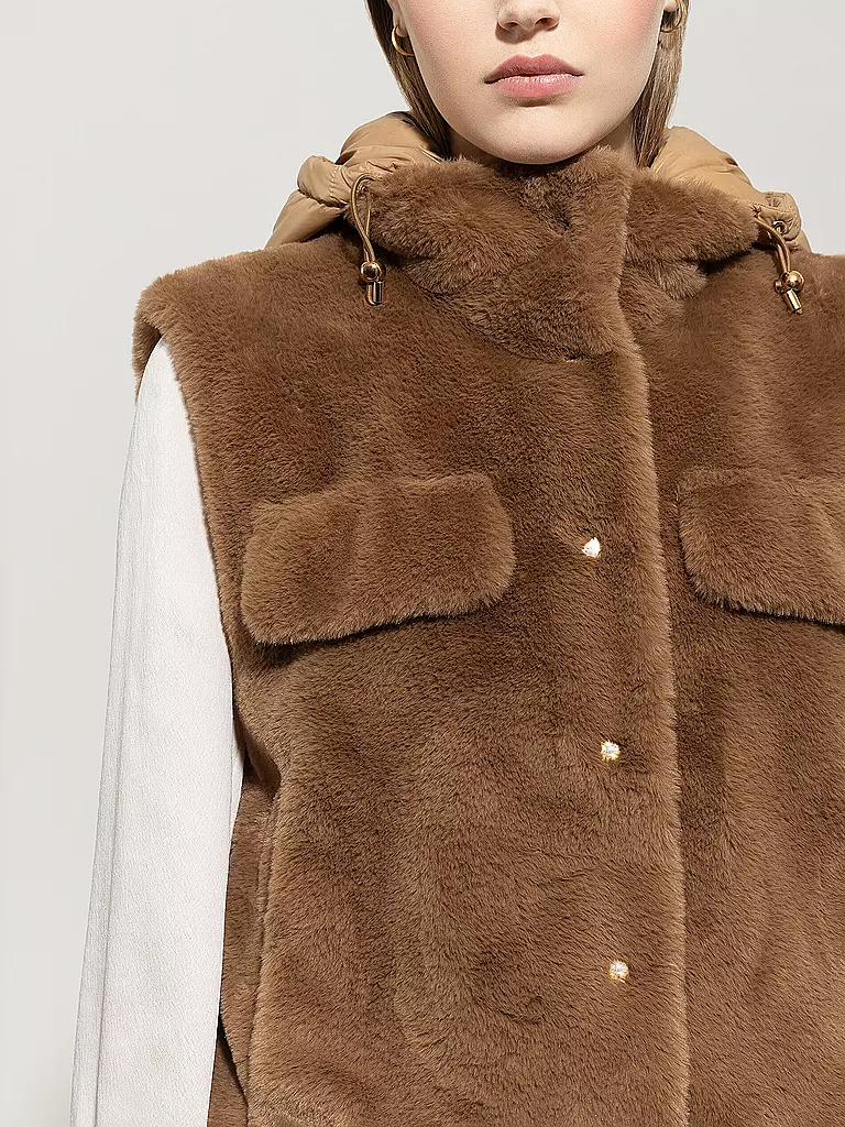 LUISA CERANO | Gilet en imitación de piel | 
