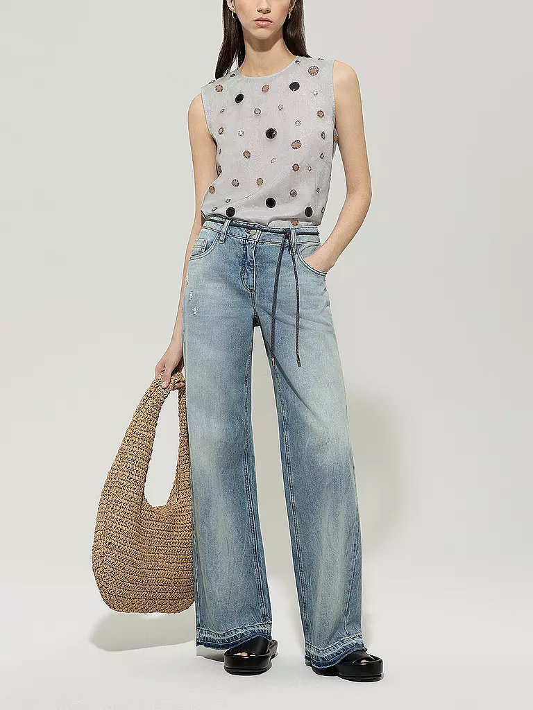 LUISA CERANO | Jeans de pierna ancha | Azul