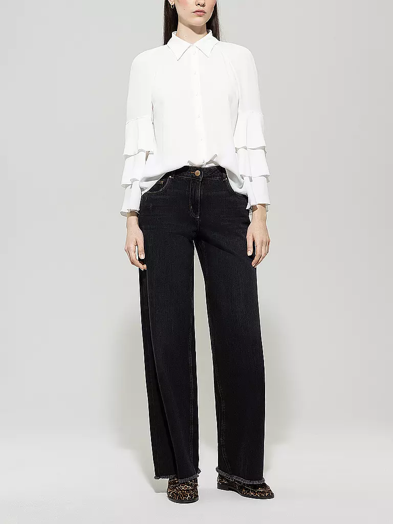 LUISA CERANO | Jeans de pierna ancha | Negro