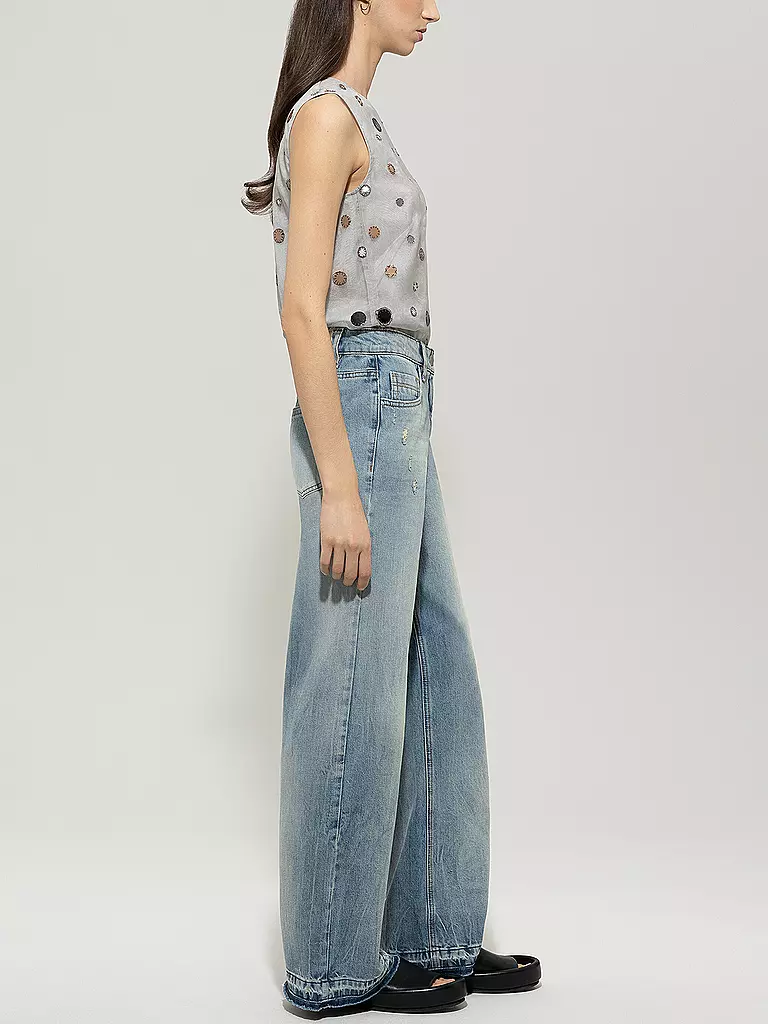 LUISA CERANO | Jeans de pierna ancha | Azul