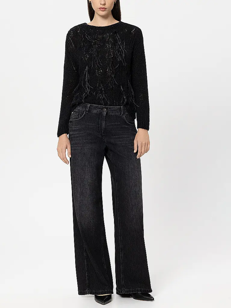 LUISA CERANO | Jeans Wide Leg | Negro