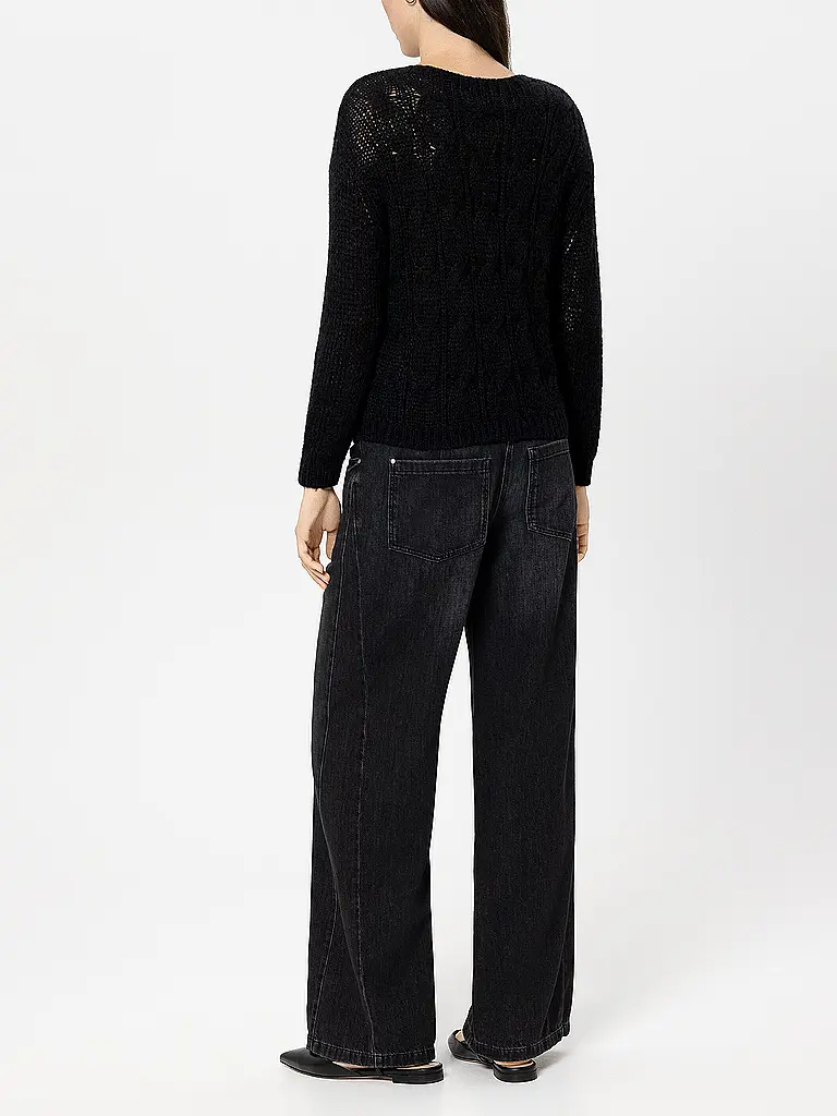 LUISA CERANO | Jeans Wide Leg | Negro