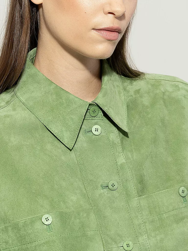 LUISA CERANO | Lederjacke | Verde claro