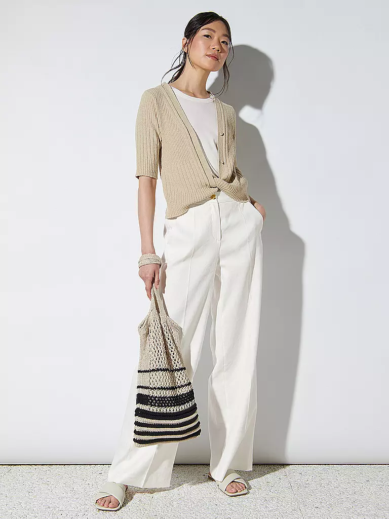 LUISA CERANO | Leinenhose | Blanco