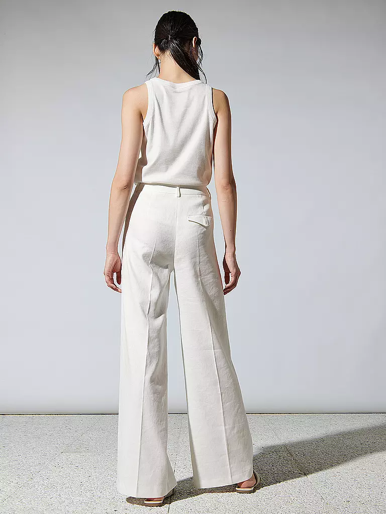 LUISA CERANO | Leinenhose | Blanco