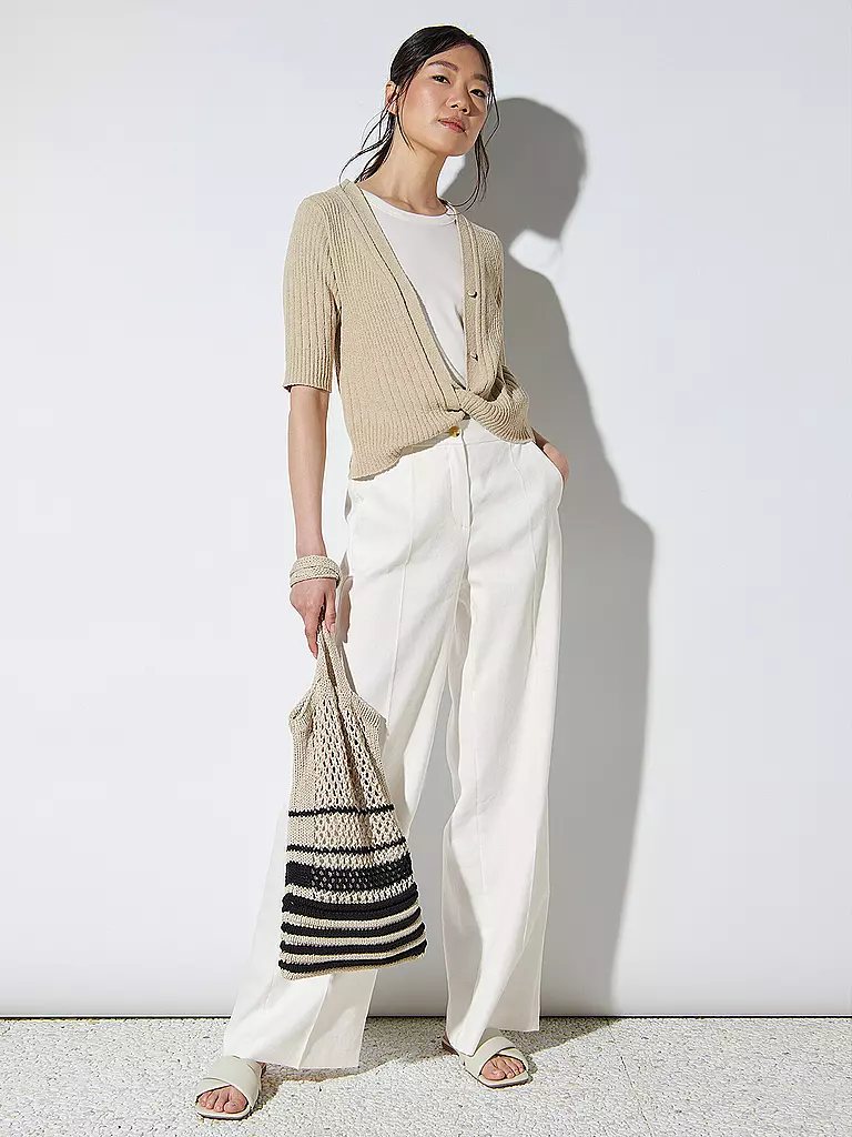 LUISA CERANO | Leinenhose | Blanco