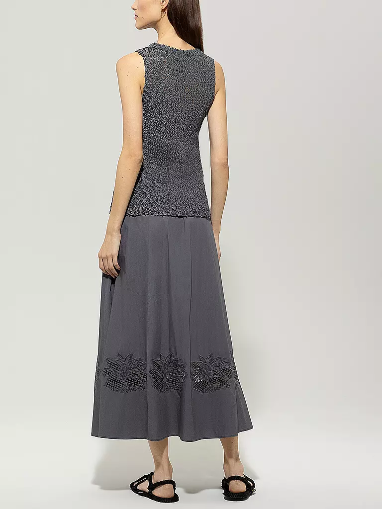 LUISA CERANO | Midi falda | Gris