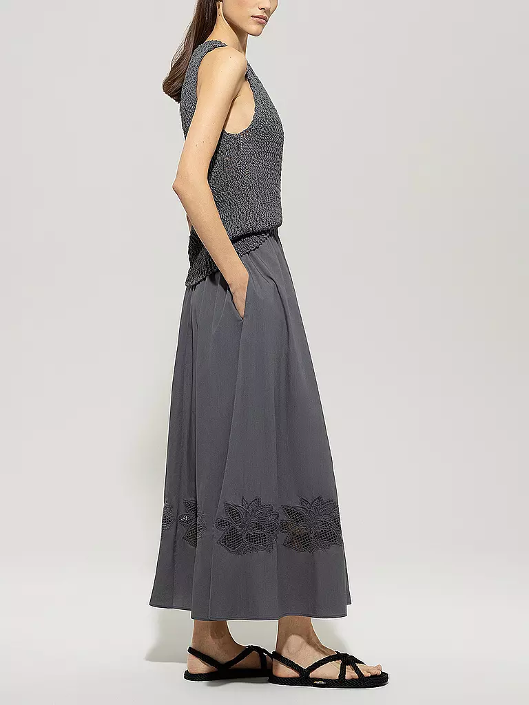 LUISA CERANO | Midi falda | Gris