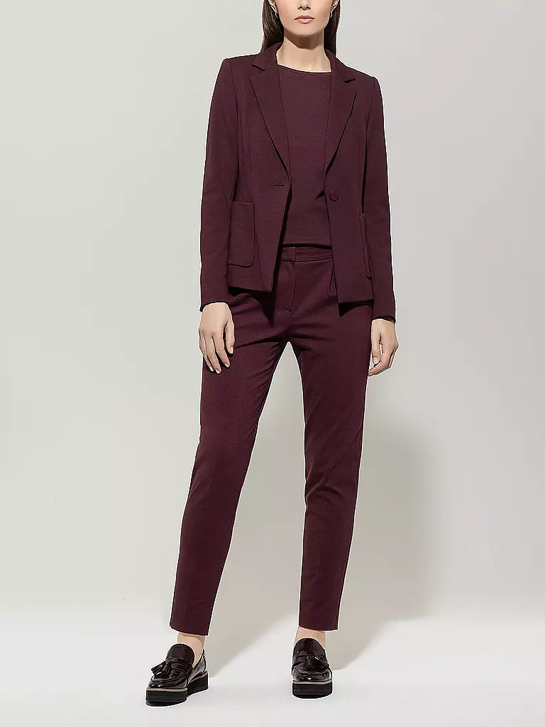 LUISA CERANO | Pantalón de vestir 7/8 | Rojo oscuro