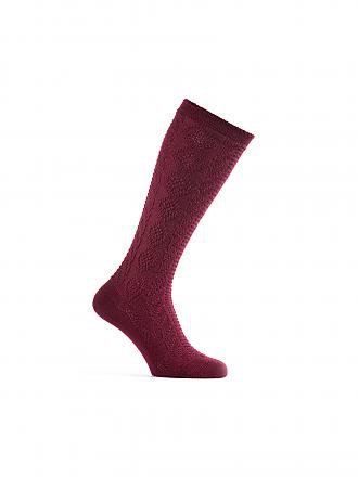LUISE STEINER | Calcetines hasta la rodilla burdeos