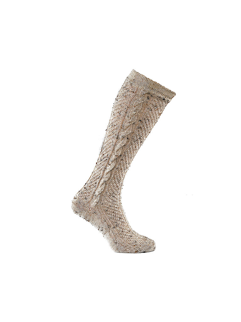 Calcetines hasta la rodilla de color beige claro jaspeado beige 42-43