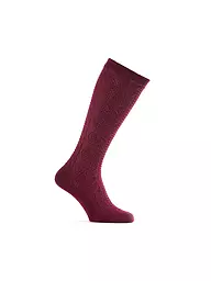 LUISE STEINER | Calcetines hasta la rodilla color mostaza | Rojo