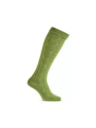 LUISE STEINER | Calcetines hasta la rodilla color mostaza | Verde