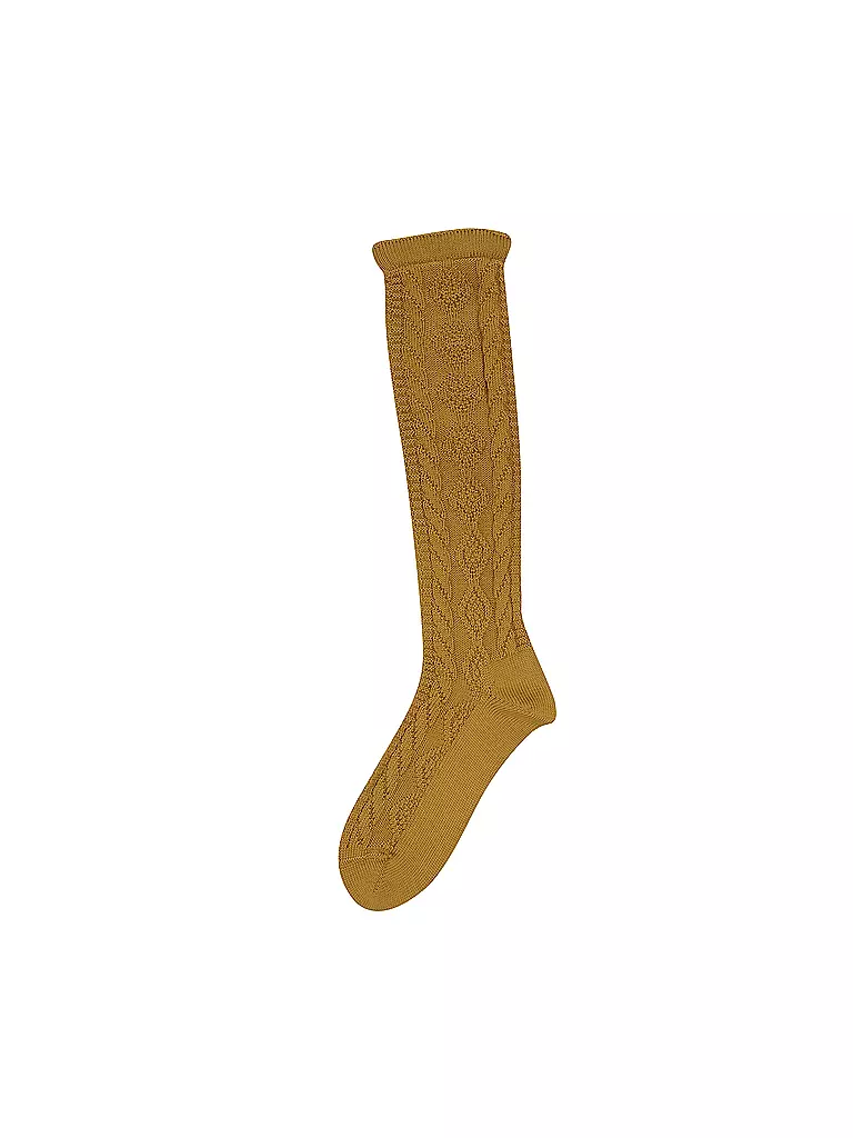 LUISE STEINER | Calcetines hasta la rodilla color mostaza | Mostaza