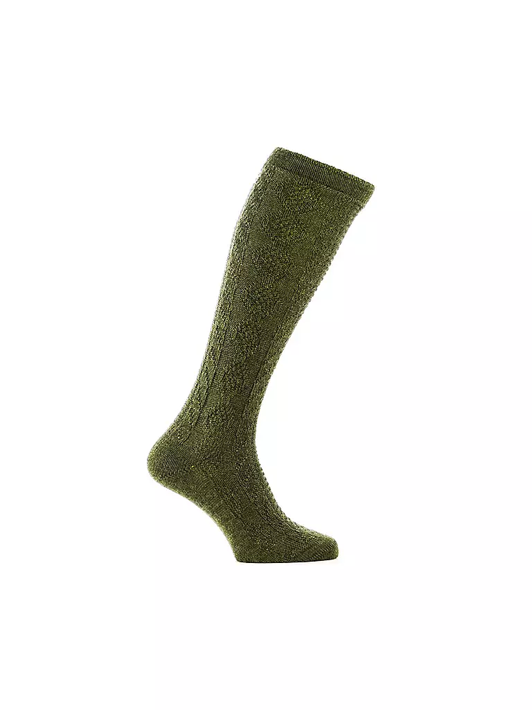 LUISE STEINER | Calcetines hasta la rodilla color oliva | Oliva