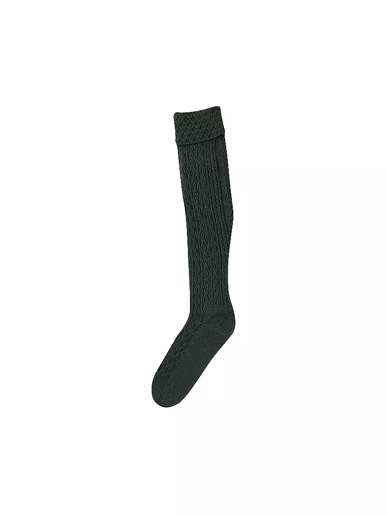 LUISE STEINER | Calcetines hasta la rodilla color pino | Verde oscuro