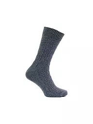 LUISE STEINER | Calcetines tradicionales gris oscuro | Azul