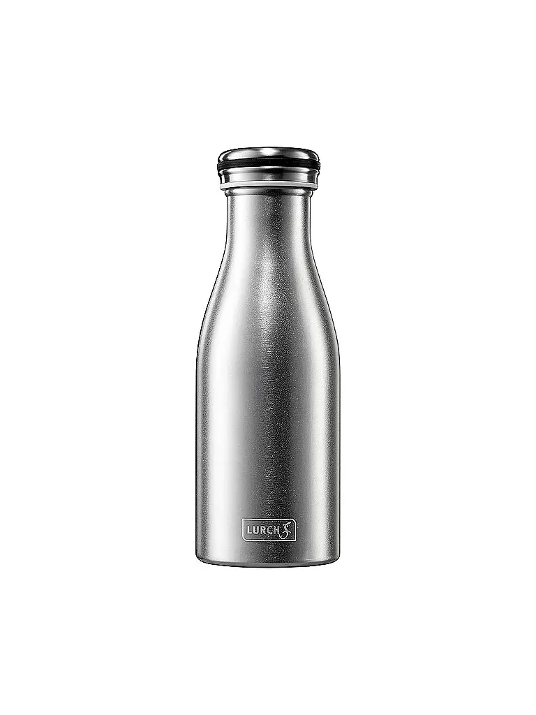 LURCH | Botella aislante - Termo de acero inoxidable 0,35 l | Plata