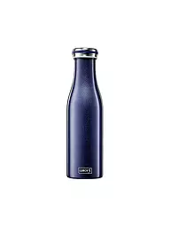 LURCH | Botella aislante - Termo de acero inoxidable 0,5 l Azul Metálico | Azul oscuro