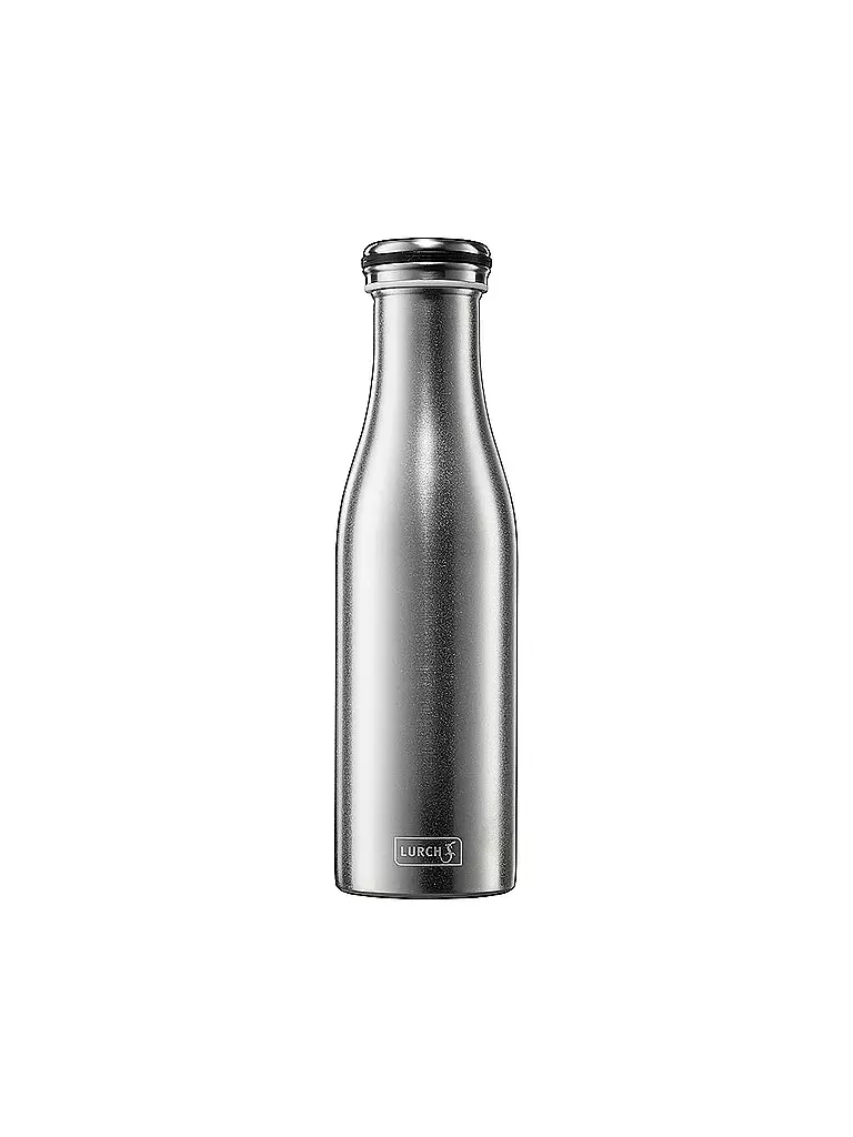 LURCH | Botella aislante - Termo de acero inoxidable 0,5 l | Plata