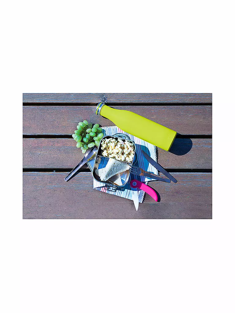 LURCH | Botella aislante - Termo de acero inoxidable 0,75 l Verde Fresco | Verde