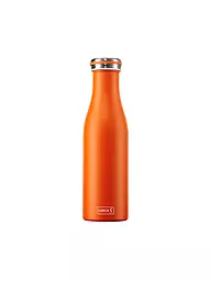 LURCH | Botella aislante - Termo de acero inoxidable 0,5 l Azul Metálico | Naranja