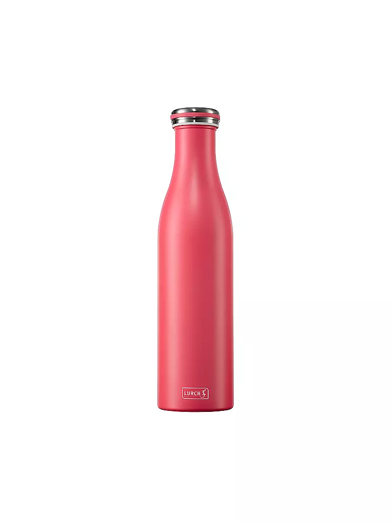 LURCH | Botella isotérmica - Termo de acero inoxidable 0,75 l Antracita-Met. | Fucsia