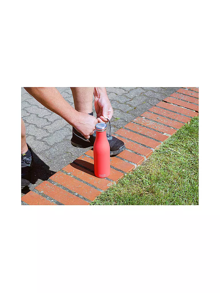 LURCH | Botella termo - Termo de acero inoxidable 0,5 l Rosa | Fucsia