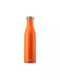 LURCH | Botella aislante - Termo de acero inoxidable 0,75 l Verde Fresco | Naranja