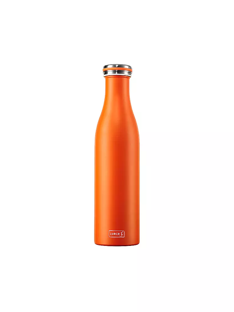 LURCH | Botella termo - Termo de acero inoxidable 0,75 l naranja | Naranja