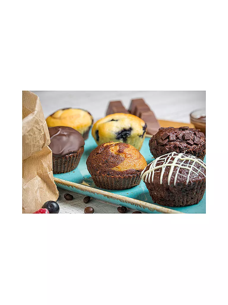 LURCH | Flexiform Muffinliner Juego de 12 Pastel Mix | Multicolor