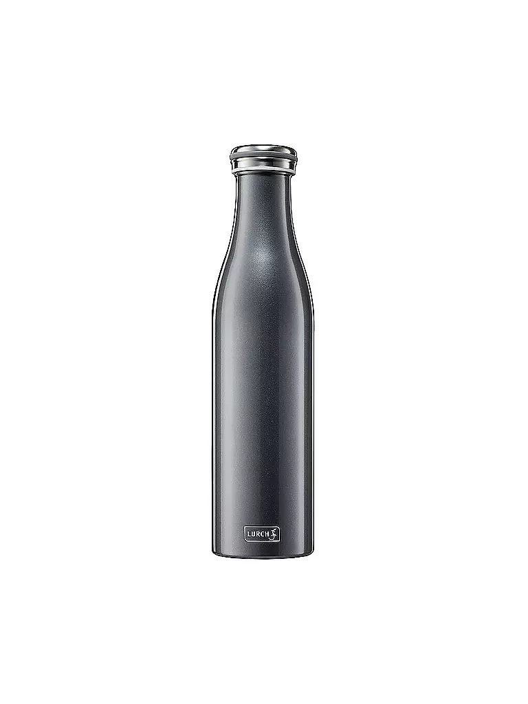 LURCH | Isolierflasche - Termo de acero inoxidable 0,75 l Antracita Metálico | Gris