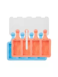 LURCH | Juego de 2 moldes para helados POPSICLE ICEFORM WAVE Aguamarina Melocotón | Multicolor