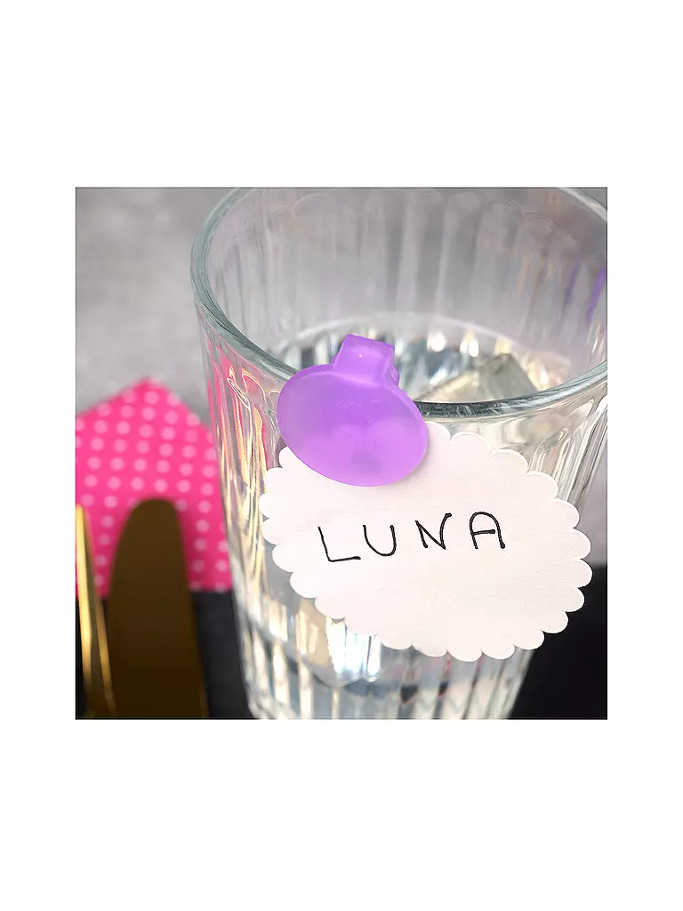 LURCH | Marcadores de copas - Clip, juego de 12 |