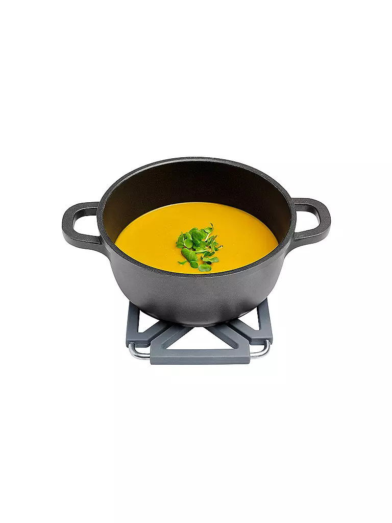 LURCH | Salvamanteles de silicona plegable gris hierro |