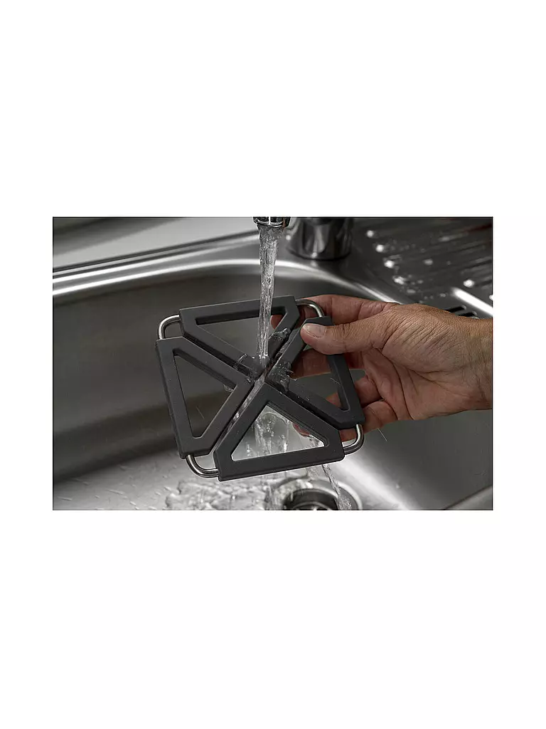 LURCH | Salvamanteles de silicona plegable gris hierro |