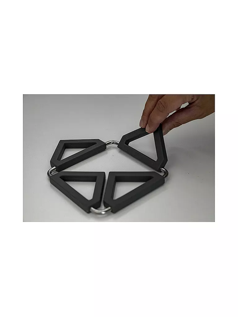 LURCH | Salvamanteles de silicona plegable gris hierro |